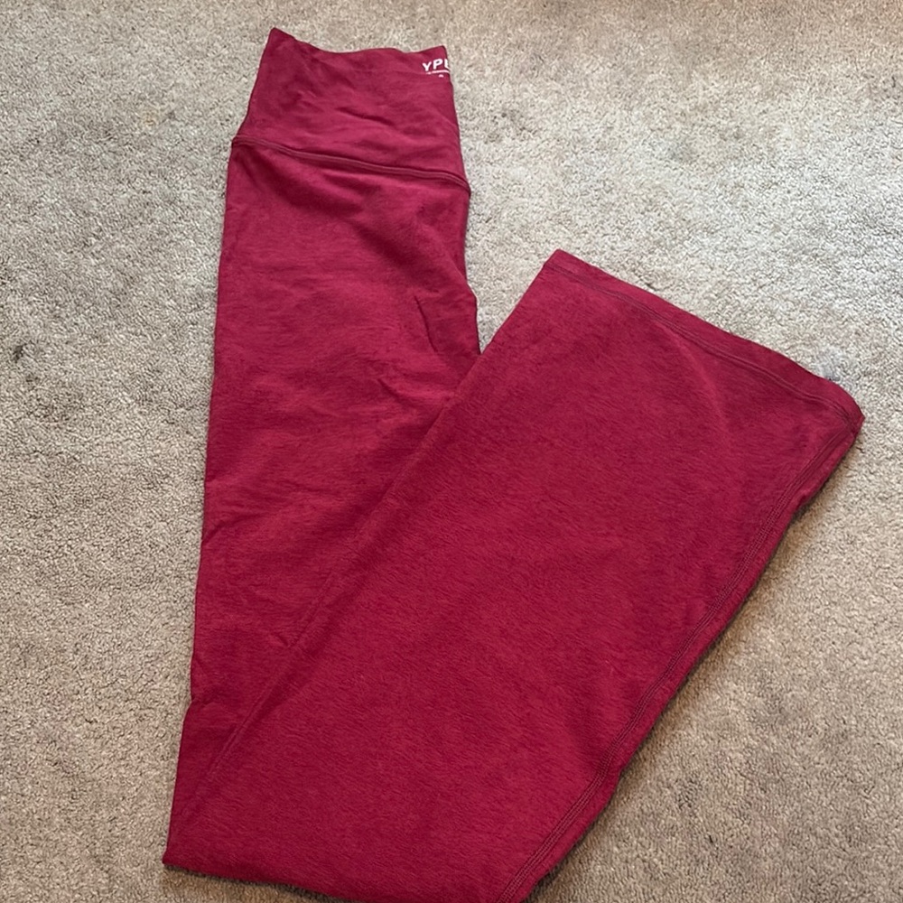 Abercrombie & Fitch Red Boot Cut Flare Pants